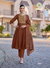 Vaari Vol 1 By Passion Tree Mal Chanderi Bulk Umbrella Cut Kurtis Orders In India